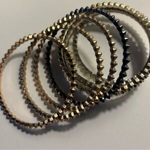 Mixed metals Kendra Scott bangle bracekets set
